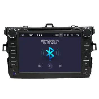2 din stereo imtuvas-Automobilio radijo Toyota Corolla Android10.0 DVD grotuvas GPS multimedijos 2007-2013 m. magnetofonas GPS Navigacijos