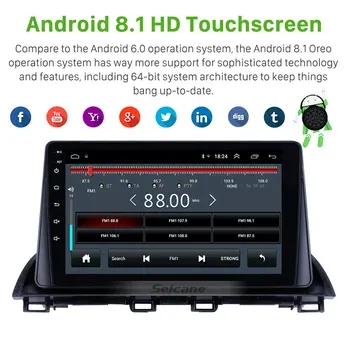 2 GB RAM, 32 GB ROM Android 8.1 2Din Automobilio Multimedijos Grotuvas GPS Mazda 3 Axela 2013-2018 m. paramos SWC OBD wifi Veidrodis Nuorodą