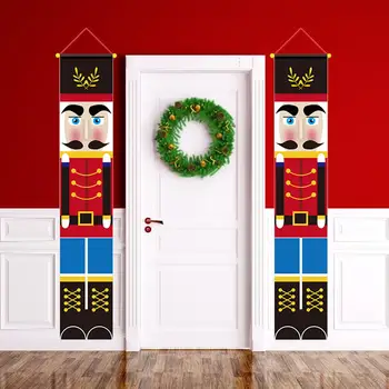 2 Vnt Kalėdų Durų Dekoras Reklama Namuose Kalėdų Papuošalai Kalėdų Laimingų Naujųjų Metų Vokietijos Navidad Natal