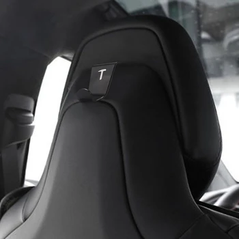 2 X Automobilių Sėdynės Pagalvėlės Kablys, Pakaba Laikiklio Tinka Tesla Model 3/S/X Visi taikomi automobilių reikmenys