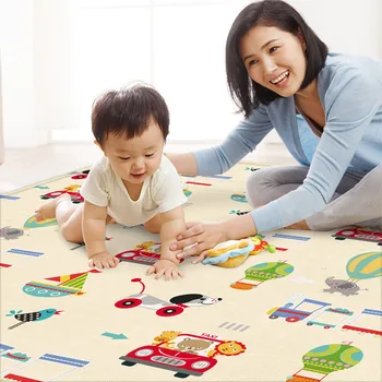 200*180*0.5 CM kūdikio nuskaitymo kilimėlis dvipusis Eco-friendly Animacinių filmų neslidus Kilimų Kambarį Šeimos sąveika žaisti mat