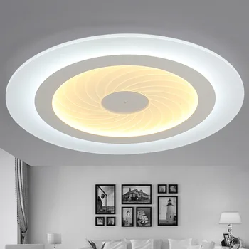 2016 modernios LED Lubų Šviesos akrilo Plono Kambarį lubų šviestuvai, miegamojo Dekoratyvinių lempų gaubtų Lamparas