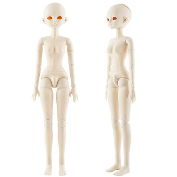 2019 Kalėdų BJD Doll 60cm 21Movable Sąnarių Lėlės Balta Normalios Odos Moteriška Naked Nude 3D Akis Kūno Batų, Aksesuarų, Žaislų