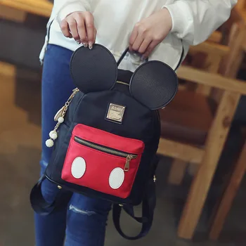 2019 naujas Disney pliušinis žaislas maišelį mielas Mickey Minnie kuprinė moteriška nailonas studentų krepšys