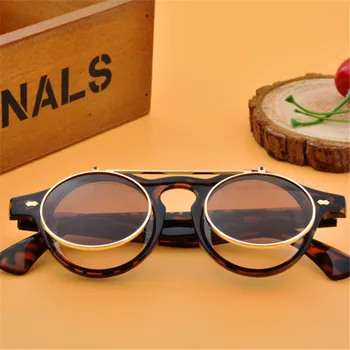 2019 naujas mados turas vyriški akiniai nuo saulės klasikinis retro markės dizaino double-layer objektyvo aklas vyriški akiniai UV400 akiniai