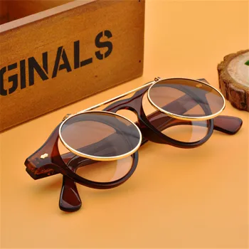 2019 naujas mados turas vyriški akiniai nuo saulės klasikinis retro markės dizaino double-layer objektyvo aklas vyriški akiniai UV400 akiniai