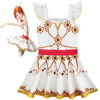 2019 Naują Filmą Ballerina Felicie Cosplay Kostiumas Mergaitėms Šalies Drabužių Helovinas Kostiumas Vaikams šokių kalėdų dress mergaitė