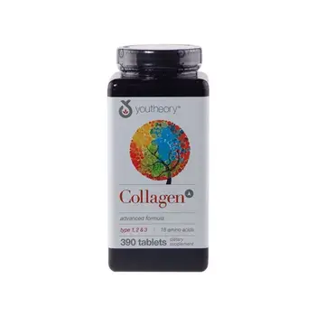 2020 Karšto pardavimo Youtheory Kolageno tabletės, kurių Sudėtyje yra 18 rūšių amino rūgštis balinimo odos priežiūros 390 grūdai / butelis nemokamas pristatymas