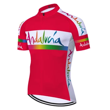 2020 KOMANDA ANDALŪZIJOS dviračių džersis trumpomis rankovėmis vyrams ispanija camisa ciclismo vasaros orui quick dry pro bike marškinėliai