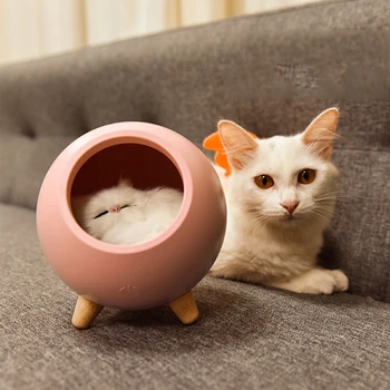 2020 Kūrybos Cute Cat House Touch Tamsos LED Nakties Šviesos Vaikas, Kūdikis, Miegamasis, Studijų Naktiniai Dekoruoti Dovanų Stalo Lempa