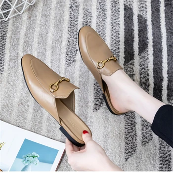 2020 m. Europos ir Amerikos naujus produktus Muller batai moterų išorinis dėvėti tingus batų butas šlepetės