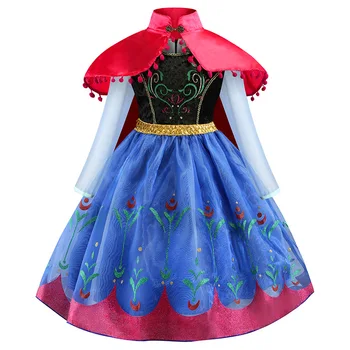 2020 M. Mergaičių Suknelės Kalėdų Anna Elsa Helovyno Cosplay Kostiumas Vaikų Vasaros Suknelė Mergaitė Princesė Dress Gimtadienio Vestidos