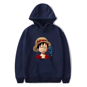 2020 m. Žiemos Harajuku Pora Palaidinukė Mielas Animacinių filmų, Anime One Piece Spausdinti Moterų/vyrų Hoodies Mados Streetwear Puloveriai, Paltai