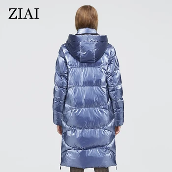 2020 m. Žiemos moterys ilgai Medvilnės drabužius kailis Mados Lieknas moteris, puiki kokybė karšto Atspindinčio audinio dizainas ZR-7167