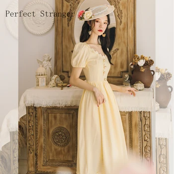 2020 Metų Vasaros Naują Atvykimo Aukštos Kokybės Elegantiškas V Apykaklės Sluoksniuotos Rankovėmis Moterims, Ilgą Šifono Suknelę