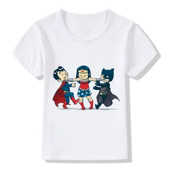 2020 Mielas Super Vaikiškas Spausdinti Vaikai Juokingi Super Hero T-shirt Vasaros Viršūnes Berniukų/Mergaičių Drabužius Atsitiktinis Kūdikis Vaikų marškinėliai