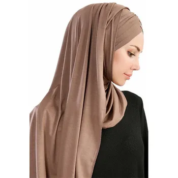 2020 musulmonų jersey momentinių hijab šalikas moterims femme musulman nešioti hijabs underscarf bžūp ir skarelė du viename