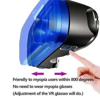2020 NAUJAS VR Šalmas 3D Akiniai Virtualios Realybės Paramos 0-800 Trumparegystė Smartfon Išmaniųjų Telefonų laisvų Rankų įranga Akiniai Žiūronai