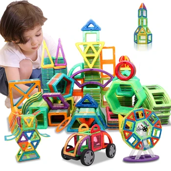 2020 Naujausias Magnetinio Dizaineris Statybos Nustatyti Modelį ir Statybos Žaislai, Plastikiniai Magnetiniai Blokai Vaikams 