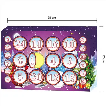 2021 Advento Kalendorius su 24PCS Kabantys Papuošalai Kalėdų Atgalinės atskaitos Kalendorius Partija Pasisako už Atostogų Dekoras