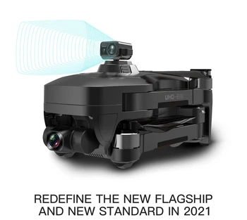 2021 NAUJAS 4K Drone Su Kamera HD Lazerio Kliūčių Vengimo 3-Ašis Gimbal 5G WiFi FPV Dron GPS Quadcopter Profesinės Drones
