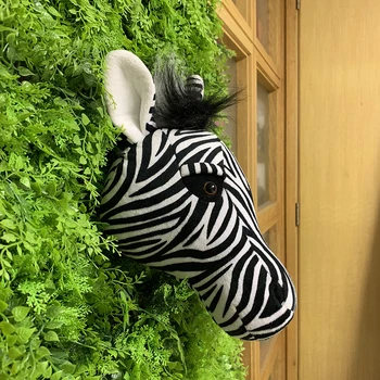 2021 naujas tikroviška įdaryti zebra galva, jei vaikams, miegamojo sienų apdailai gyvūnų galvos