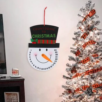 2021 naujovė atgalinės atskaitos 24 dienų kalendorių į kalėdų kalendoriaus sniego ir Kalėdų animacinių filmų dienos, laikrodis merry xmas kabinti ornamentu