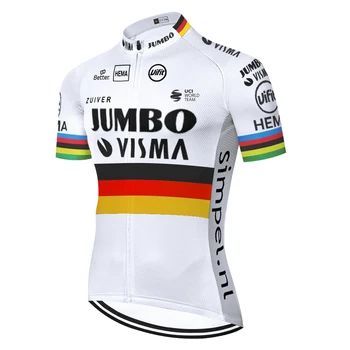 2021 pjovimas lazeriu Jumbo visma trumpas maillot ciclismo hombre mens dviračių džersis dviračių maillot Lenktynių vasaros quick dry dviračių džersis