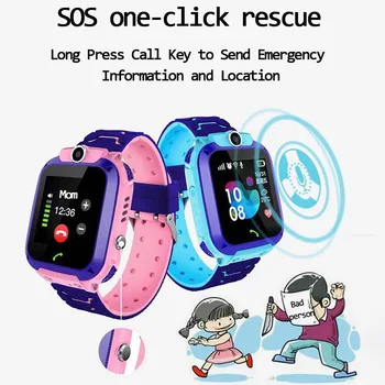 2021 Vaikų Smart Žiūrėti SOS Telefoną, Laikrodį Smartwatch Vaikams Su Sim Kortele Foto Vandeniui IP67 Vaikams Skirtą 