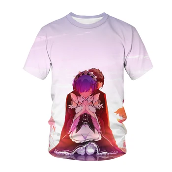 2021 Vasaros Naują 3d Atspausdintas Berniukas Mergina T-shirt Anime Gatvės Drabužiai Vaikams Laisvalaikio Mada Harajuku Hip-hop Viršų
