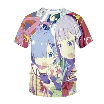 2021 Vasaros Naują 3d Atspausdintas Berniukas Mergina T-shirt Anime Gatvės Drabužiai Vaikams Laisvalaikio Mada Harajuku Hip-hop Viršų