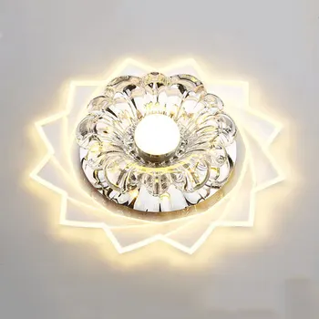 20cm 3W Paviršius/Flush Sumontuotas Modernus Kristalų LED Lubų Šviesos Šviestuvas Lempa