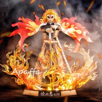 20cm Demon Slayer Rengoku Kyoujurou PVC Veiksmų Skaičiai Žaislai GK Anime Kimetsu Nr. Yaiba PVC Statulėlės Žaislas