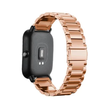 20mm Pakeitimo Metalo Dirželis Xiaomi Huami Amazfit Pvp S BITŲ TEMPAS Lite Jaunimo Smart Žiūrėti Nešiojami ant Riešo Apyrankę Watchband
