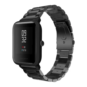 20mm Pakeitimo Metalo Dirželis Xiaomi Huami Amazfit Pvp S BITŲ TEMPAS Lite Jaunimo Smart Žiūrėti Nešiojami ant Riešo Apyrankę Watchband