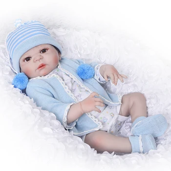 23Inch Puikus Reborn Baby Lėlės viso Kūno Silikoninis Realistinis Kūdikių Lėlė Berniukas Žaislas Vaikams Gimtadienio Dovanos Nekilnojamojo Gyvas Naujagimis Kūdikis