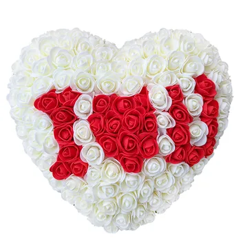 25cm rožės dirbtinių gėlių širdies sienelės vestuvių papuošimas, rožių gėlių Valentino Dienos dovana Muilo Putų Gėlės išgirsti