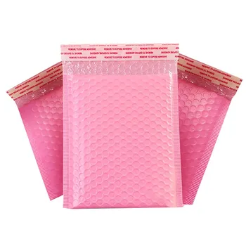 25pcs rožinė sutirštės savarankiškai sandarinimo putos su paketas, 13x18cm vandeniui dovana pašto pakuotės maišelis savarankiškai uždarymo rožinė#40