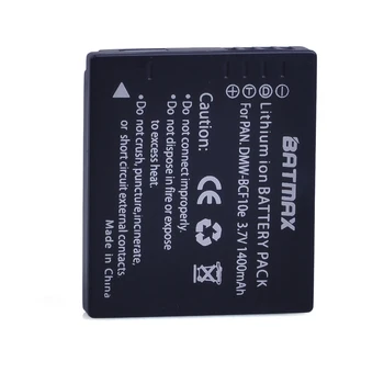 2vnt 1400mAh Baterija Panasonic Lumix CGA-S/106C CGA-S/106D CGA-S/106B DE-A59B DE-A60B NT-BCF10E NT BCF10E DMWBCF10E DMC-F2