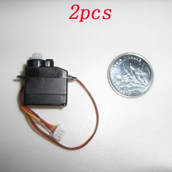 2vnt 2.2 g Micro Mini Digital Vairo Pavara, Plastikiniai Skaitmeninis Servo 1,25 mm DĻSV Jungtis 2.5 V-4.8 V Darbo Įtampa RC Orlaivių