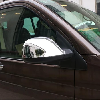 2vnt ABS Chromuotos Šoninės Durys galinio vaizdo Veidrodis Padengti Apdailos Automobilių Reikmenys, Tinkami VW Volkswagen Transporter T6 Caravelle 2017 2018