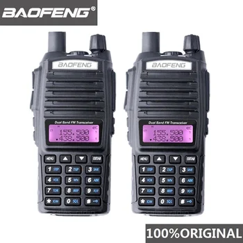2VNT BaoFeng UV-82 Walkie Talkie 10 KM Dual Band 136-174/400-520 MHz FM Kumpis Du Būdu Radijo UV82 CB Kumpis Radijo Hf Transiveris UV 82