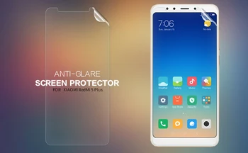 2vnt/daug Xiaomi Redmi 5 Plius NILLKIN Super Aišku, Anti-pirštų atspaudų Apsauginės Plėvelės ARBA Matinis Screen Protector Filmas