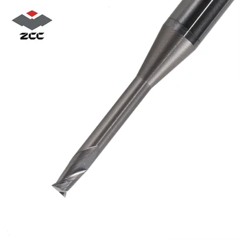 2vnt/daug ZCC.CT NM-2EP volframo plieno, 2 fleita aikštėje ilgas kaklas padengtas pabaiga malūnas cnc frezavimo pjovimo vario ir aliuminio lydinys