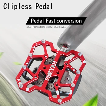 2vnt Kelių Kalnų Dviračių greičio Pedalo Adapterio Platforma MTB Dviratį Clipless Pedalas Tinka Shimano SPD KEO MTB Road Bike