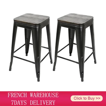2vnt/Komplektas Lounge Kėdės, Baro Kėdės, Geležies Meno Baro Kėdžių Aukštis Laisvalaikio Namų Biuro Virtuvės Baldai, Kėdės Atlošas Derinys HWC