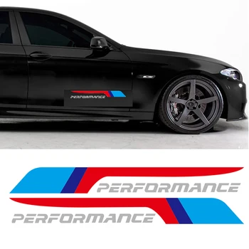 2VNT M Galia Vykdymo Logotipą, Automobilių Kėbulo Decal Šoninės Durys Lipdukas BMW F10 F20 E90 F30 E46 E36 G30 X3 X5 X6 M3 M4 M5