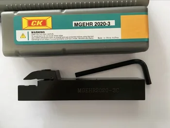 2vnt MGEHR2020/MGEHR2020-3 Išorės tekinimo įrankis Griovelį Cut-Off Pjovimo MGMN300 3mm Plotis