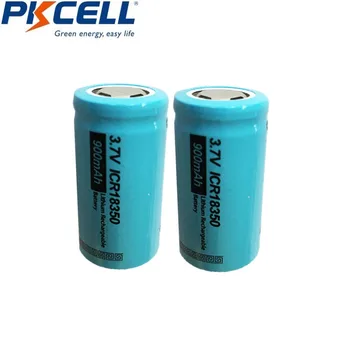 2VNT PKCELL IKPA 18350 Ličio jonų Baterija 3.7 V 900mAh Li-ion Baterijos Bateria Baterias
