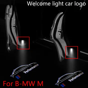 2vnt Sveiki lengvųjų automobilių logotipą, LED durų sveiki atvykę šviesos logotipas projektorius formos BMW M 3 Serija 5 Serija 7 Serija e46 automobilių